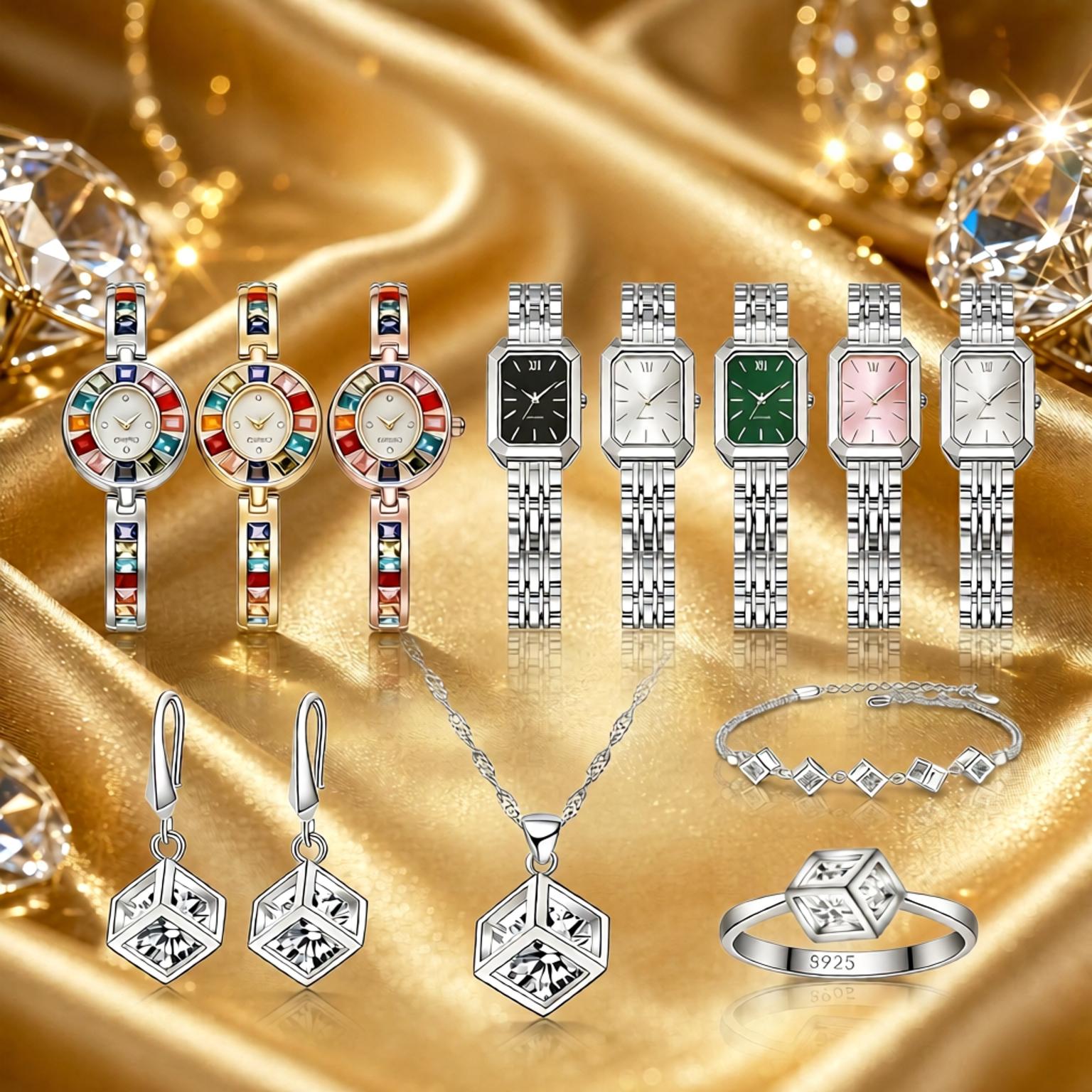 Best Jewelry Watches For Women - Set Squisito di Collana, Orecchini e