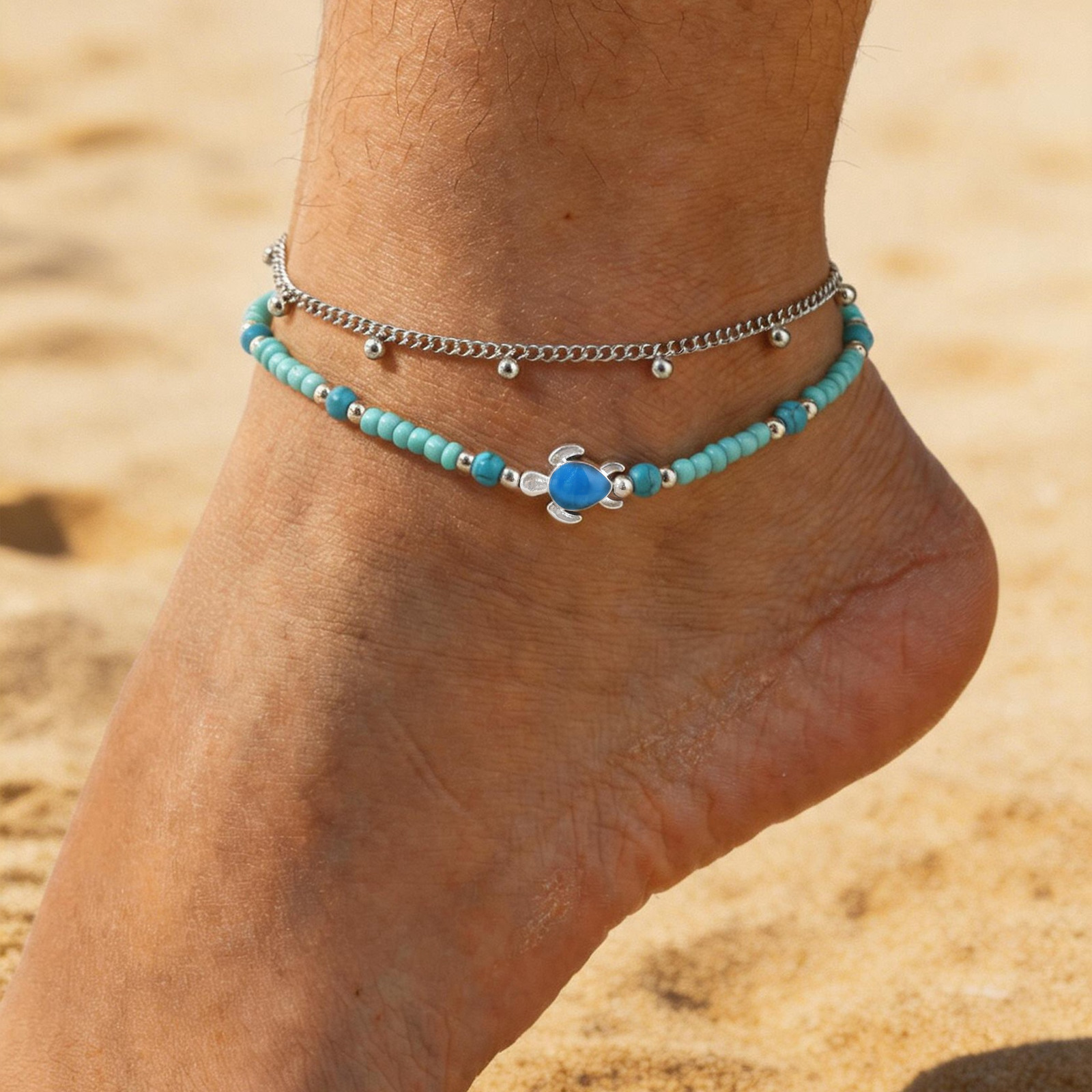 Jc Jewelry & Watches Reviews - Set di Cavigliere in Acciaio Inossidabile