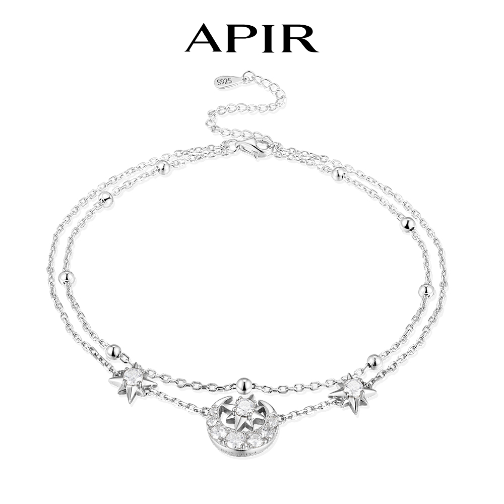 Anklet Foot Chain - Cavigliera APIR con Moissanite Scintillante a