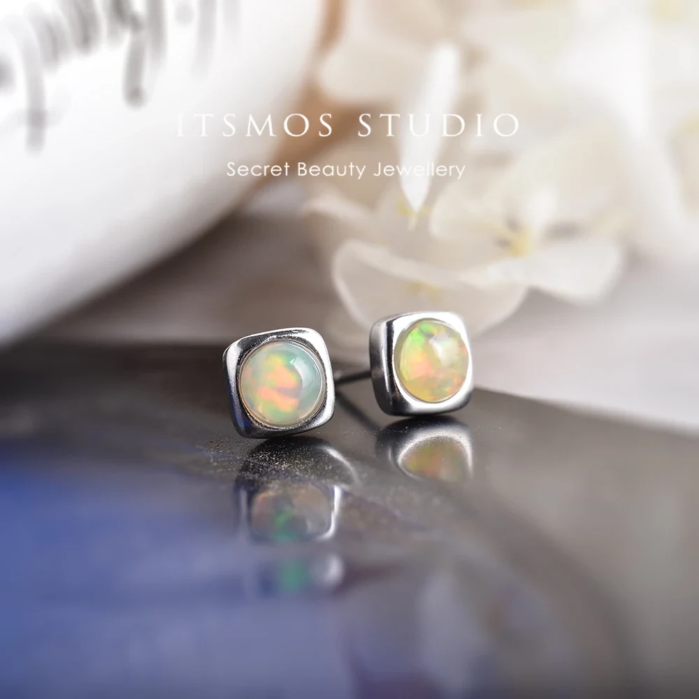 Opal Earrings Dangle - ITSMOS Orecchini con opale prezioso Orecchini