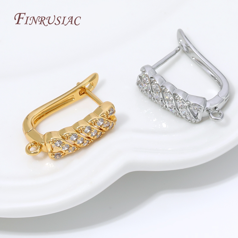 Gold Plated Ring - Base per orecchini a cerchio placcata