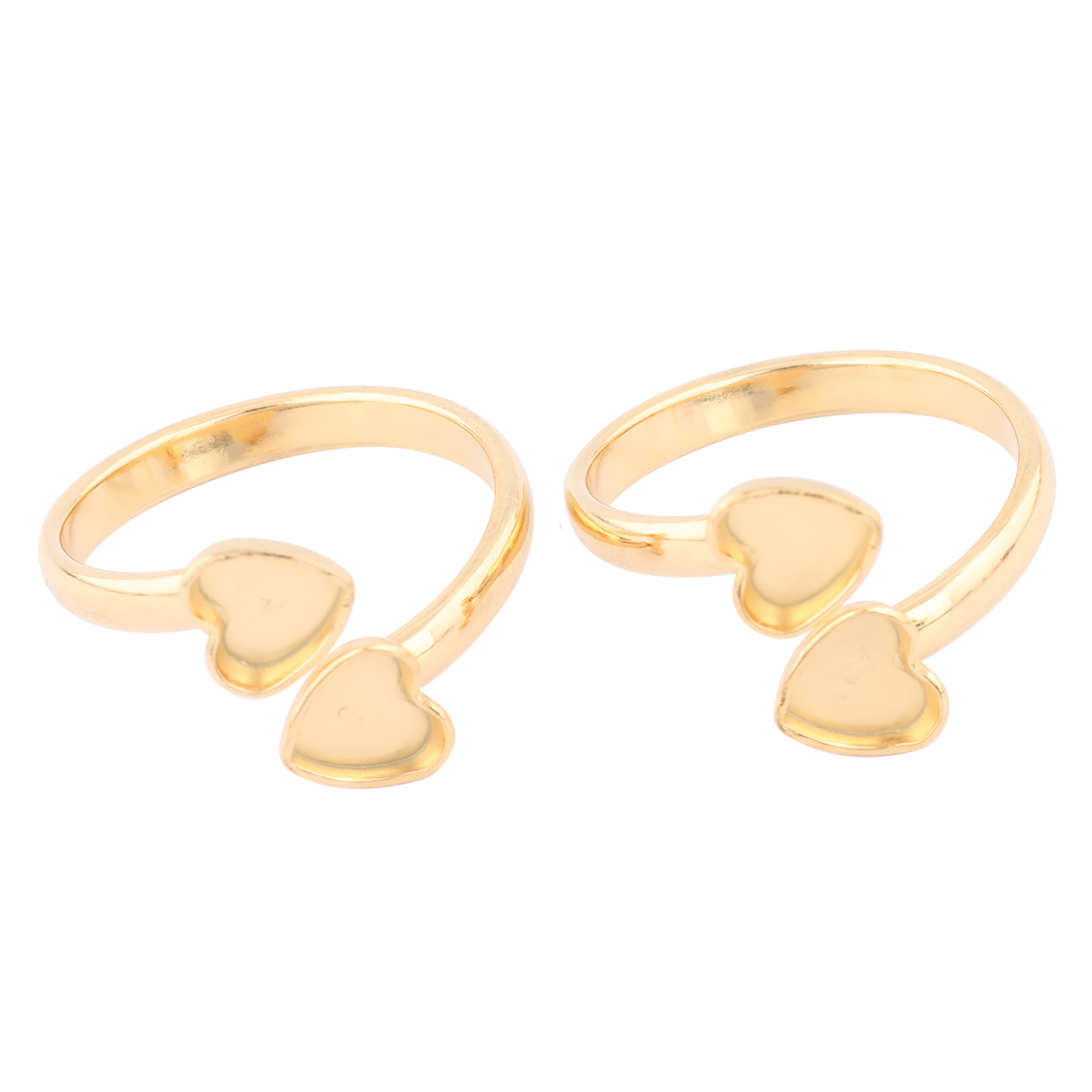 Gold Plated Ring - 10 pezzi in acciaio inossidabile placcato