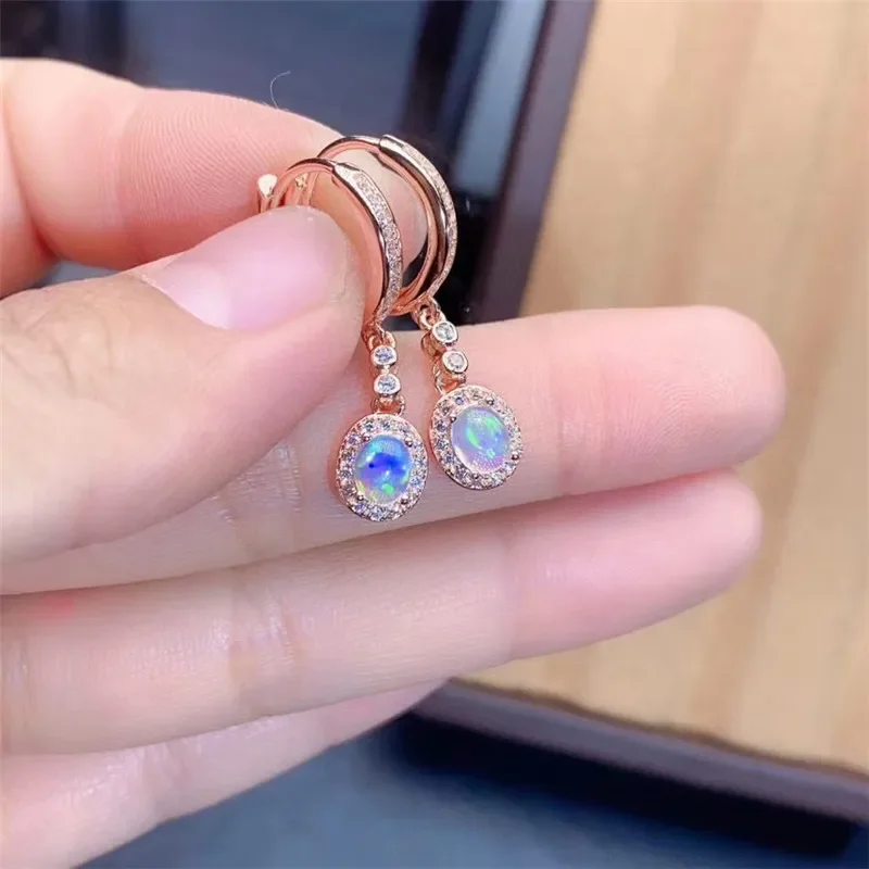 Opal Earrings Dangle - Nuovi orecchini opale naturale Orecchini in
