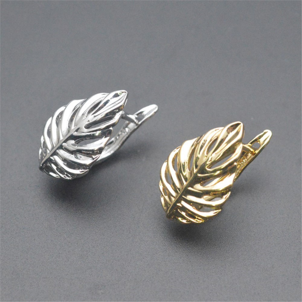 Gold Plated Ring - 1/2 Pezzi Ganci per Orecchini a