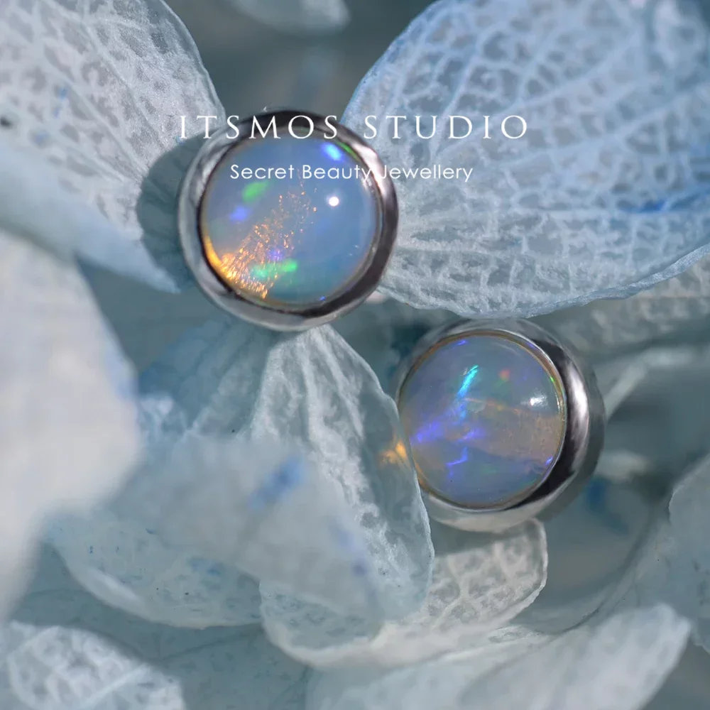 Opal Earrings Dangle - ITSMOS Pietra preziosa naturale Opale Orecchini