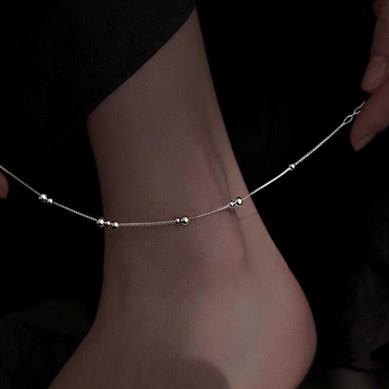 Anklet Foot Chain - Catena alla caviglia con perline rotonde