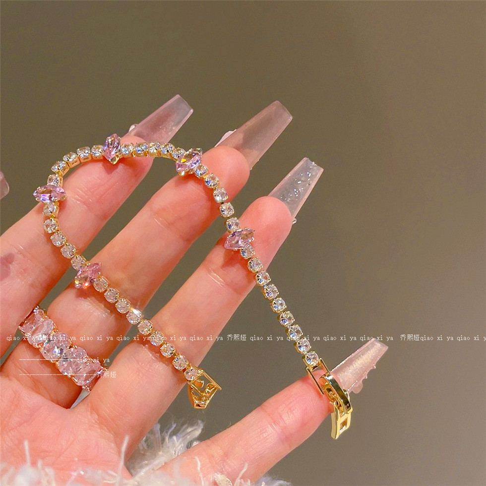 Braccialetti con zirconi rosa  - Best Jewelry Watches For Women recensione e prezzo