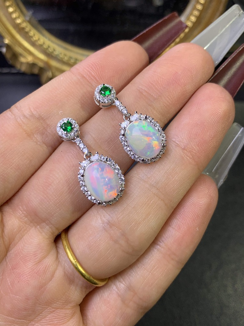 Orecchino opale in argento Ste - Opal Earrings Dangle recensione e prezzo