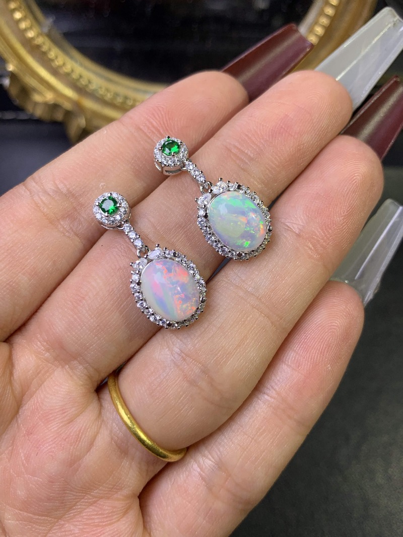 Orecchino opale in argento Ste - Opal Earrings Dangle recensione e prezzo