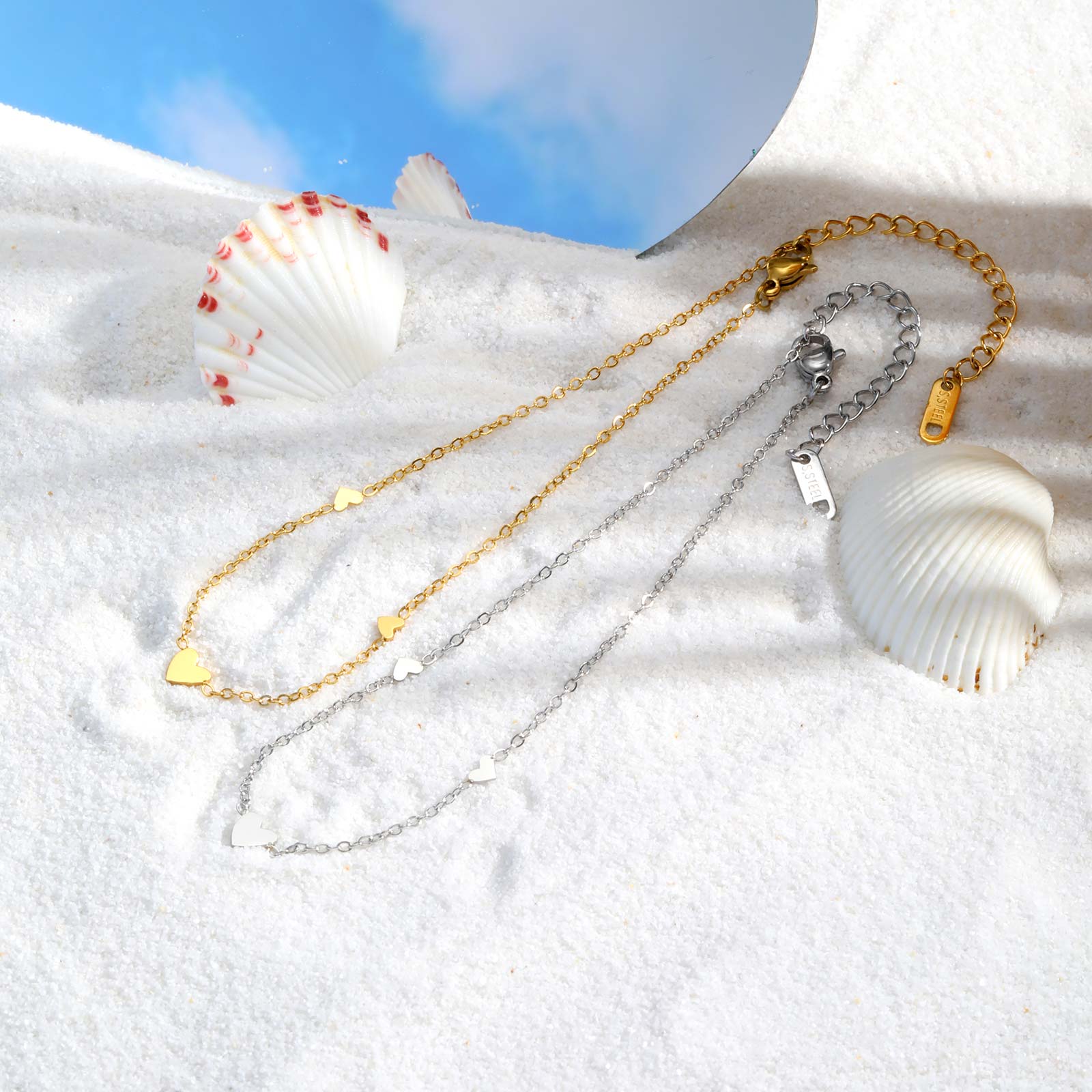 Cavigliere a forma di cuore in - Jc Jewelry & Watches Reviews recensione e prezzo