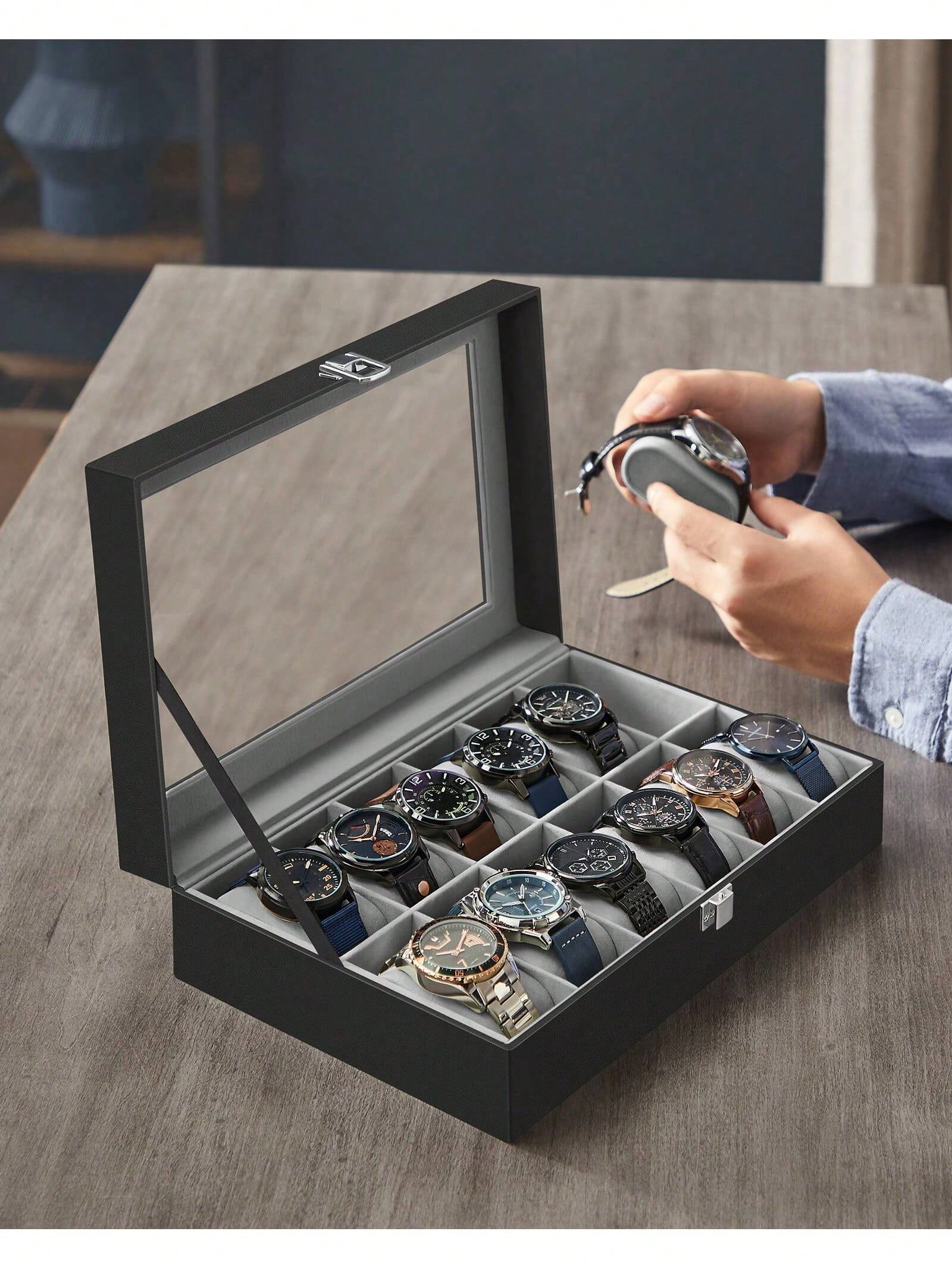 Scatola Porta Orologi a 12 Sco - Watch Display Box recensione e prezzo