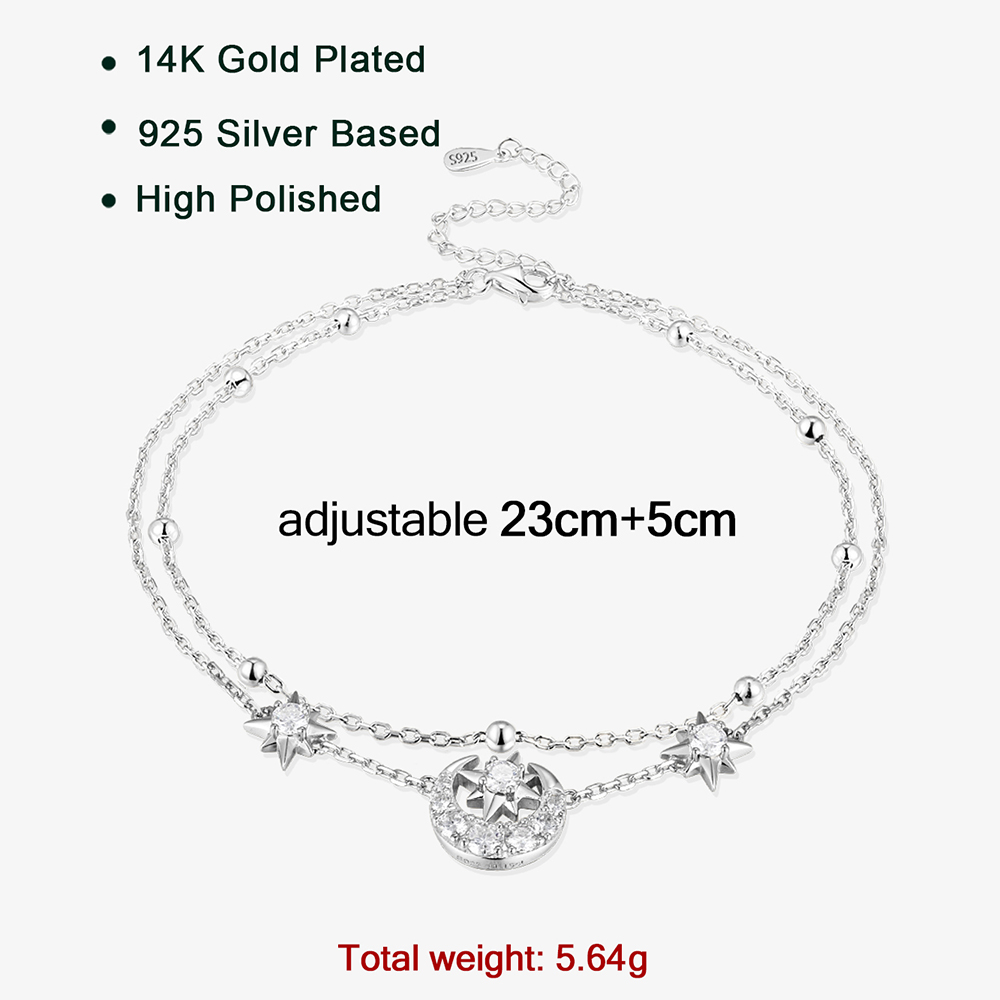 Cavigliera APIR con Moissanite - Anklet Foot Chain recensione e prezzo