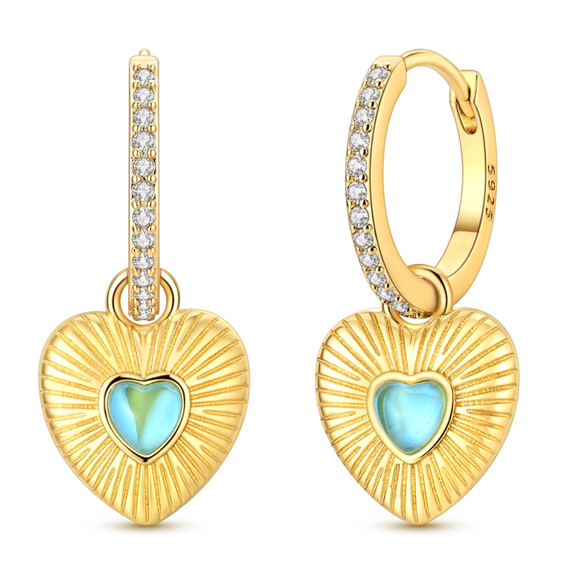 Orecchini a cerchio pendenti a - Opal Earrings Dangle recensione e prezzo