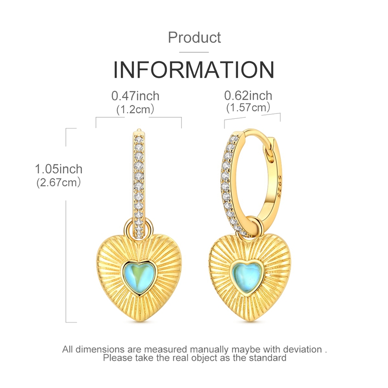 Orecchini a cerchio pendenti a - Opal Earrings Dangle recensione e prezzo
