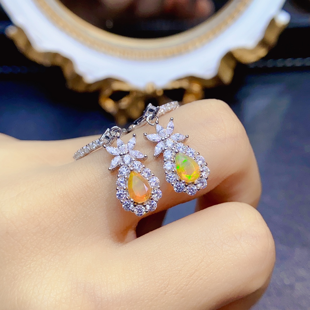 Orecchini pendenti lunghi pend - Opal Earrings Dangle recensione e prezzo