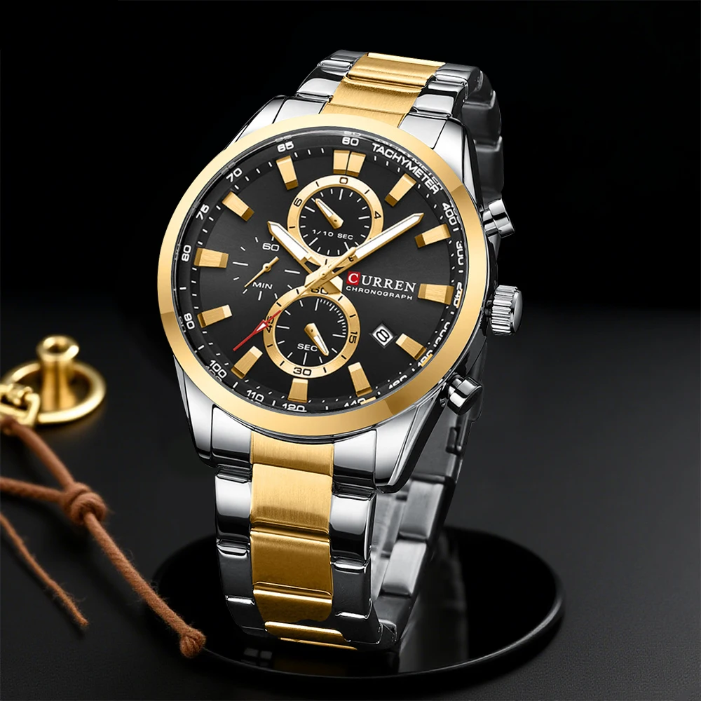 CURREN Casual Quarzo Crono Oro - Jewellery Watches recensione e prezzo