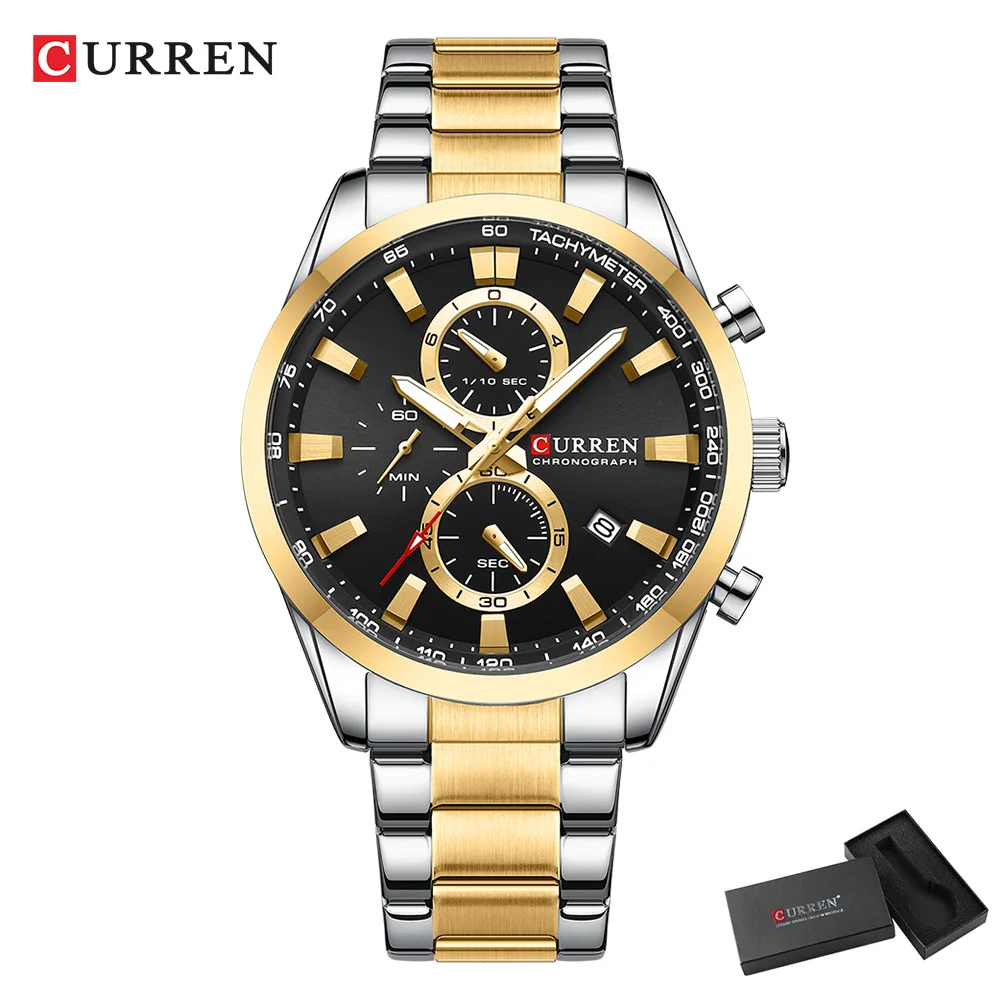 CURREN Casual Quarzo Crono Oro - Jewellery Watches recensione e prezzo