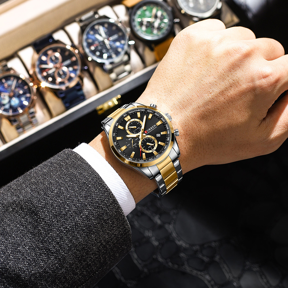 CURREN Casual Quarzo Crono Oro - Jewellery Watches recensione e prezzo