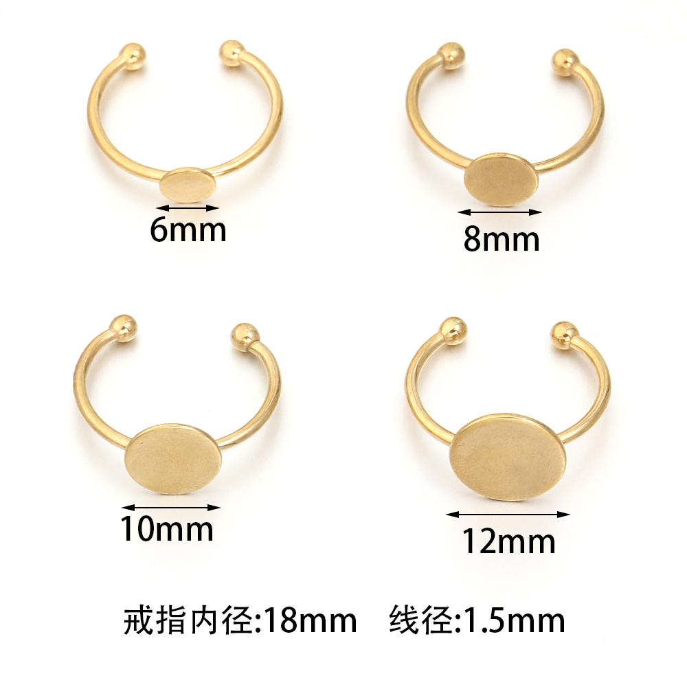 5pcs/lot acciaio inossidabile  - Gold Plated Ring recensione e prezzo