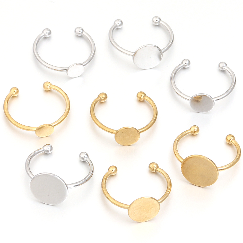 5pcs/lot acciaio inossidabile  - Gold Plated Ring recensione e prezzo