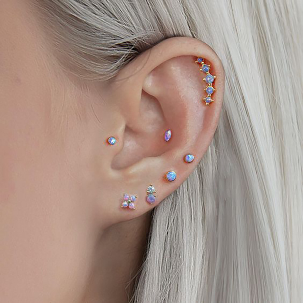 1PC in acciaio inossidabile op - Opal Earrings Dangle recensione e prezzo