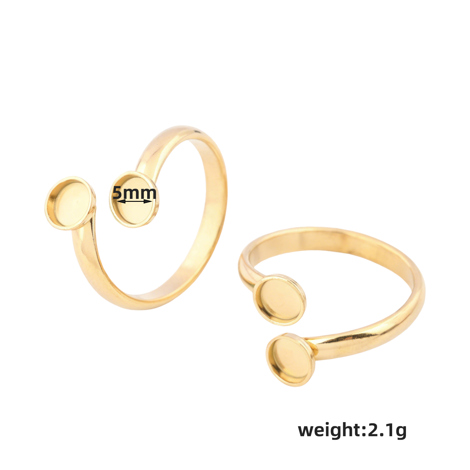 10 pezzi di anelli regolabili  - Gold Plated Ring recensione e prezzo