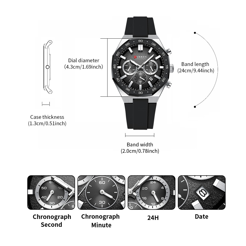 CURREN Orologio Sportivo da Uo - Jewellery Watches recensione e prezzo