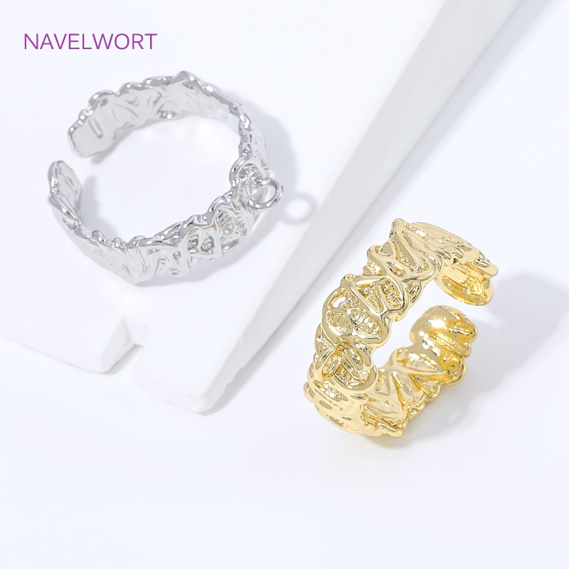 Anelli aperti a strisce in ott - Gold Plated Ring recensione e prezzo