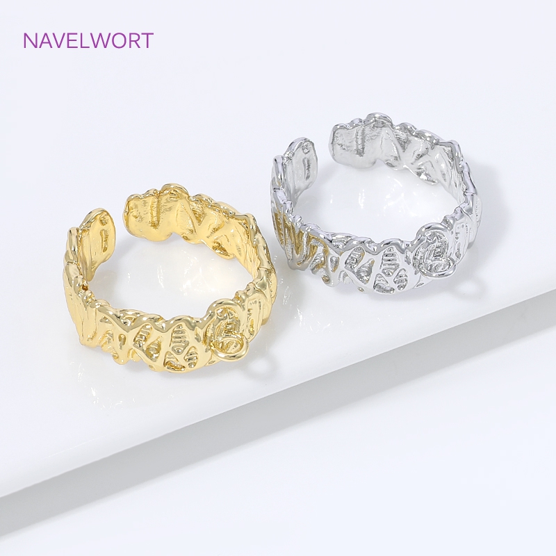 Anelli aperti a strisce in ott - Gold Plated Ring recensione e prezzo