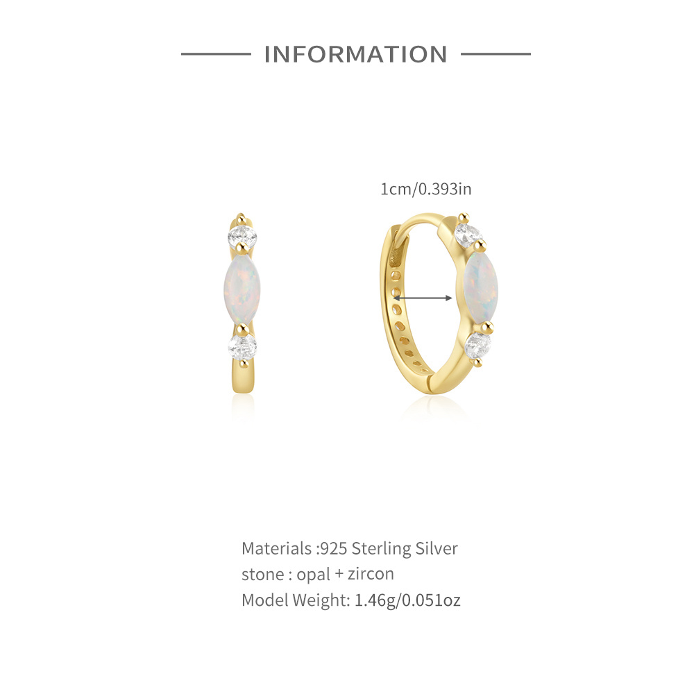 CANNER Orecchini a cerchio cla - Opal Earrings Dangle recensione e prezzo