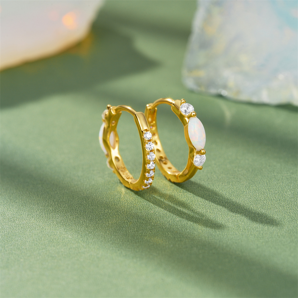 CANNER Orecchini a cerchio cla - Opal Earrings Dangle recensione e prezzo
