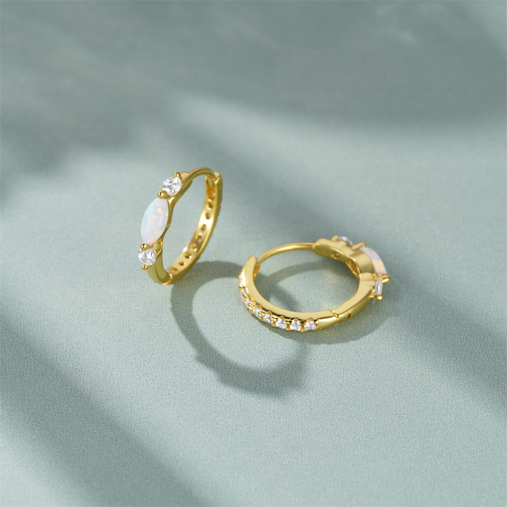 CANNER Orecchini a cerchio cla - Opal Earrings Dangle recensione e prezzo