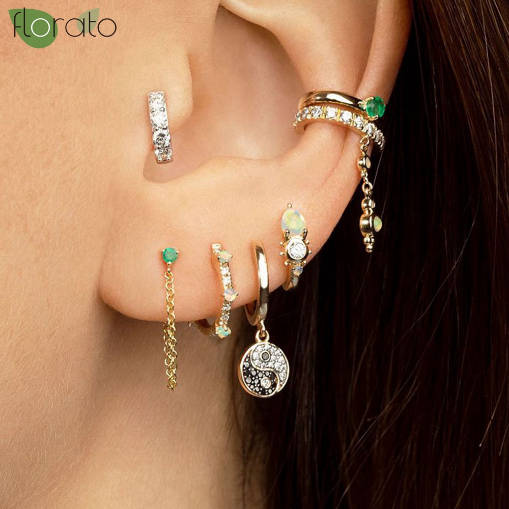 Orecchini a cerchio piccoli sq - Opal Earrings Dangle recensione e prezzo