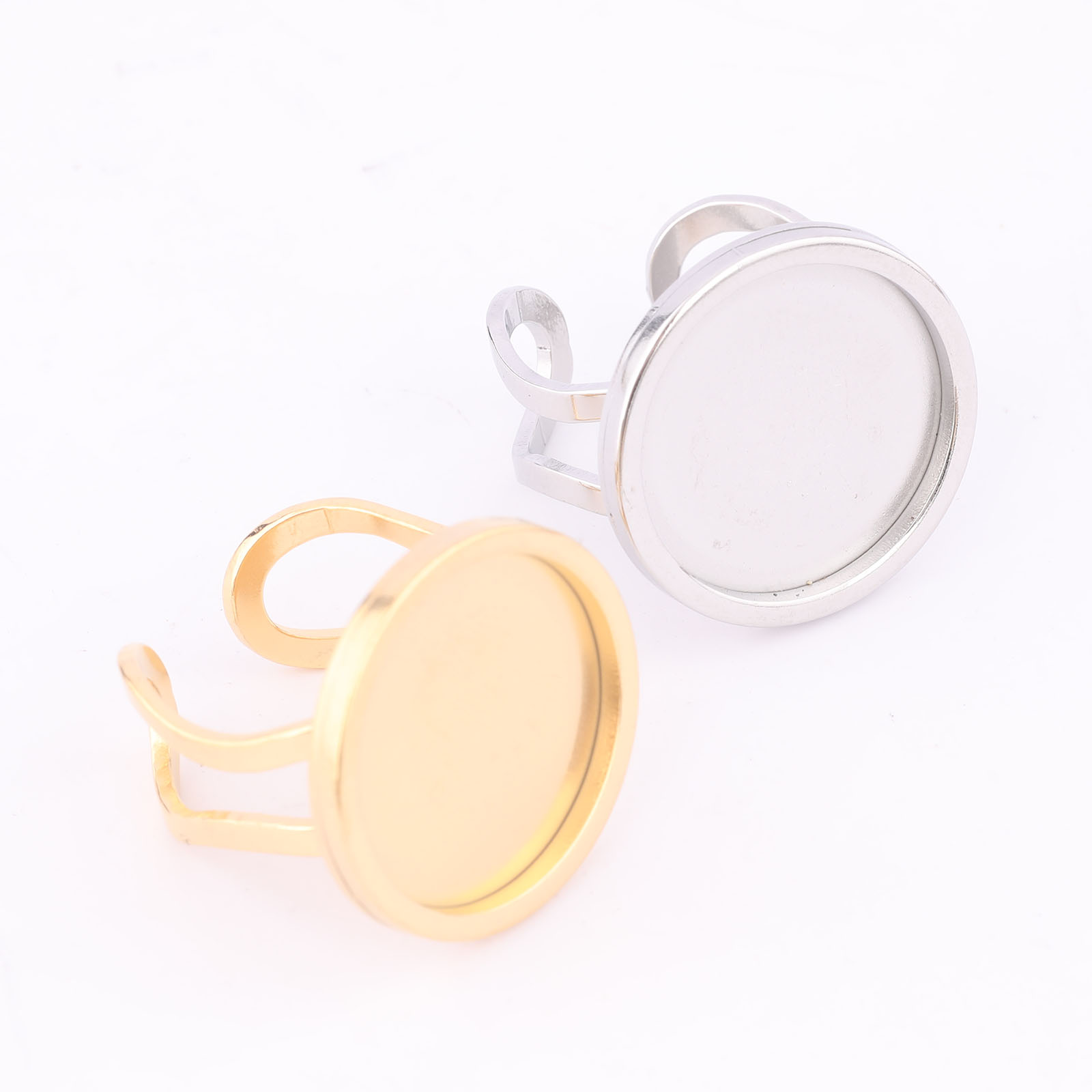 5 pz 18mm Rotondo Cabochon Ane - Gold Plated Ring recensione e prezzo