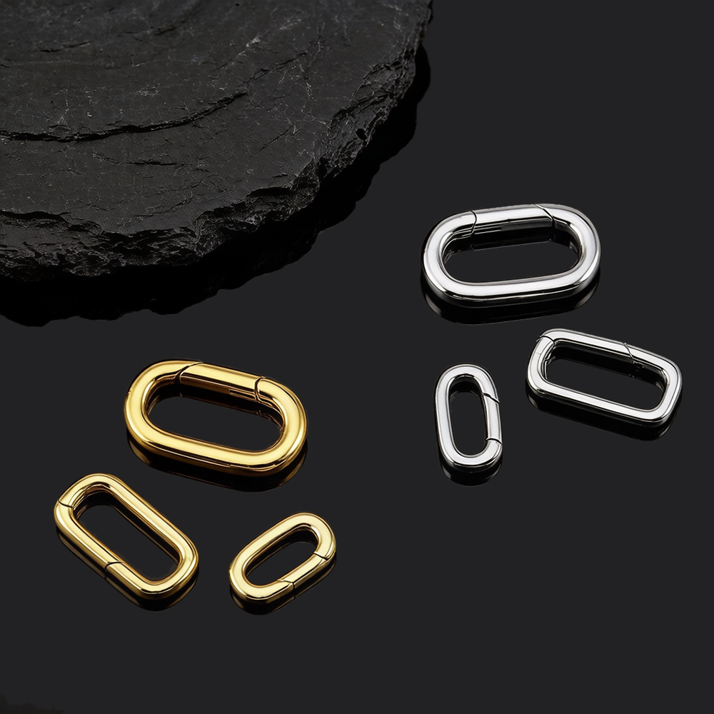 2 pz. Chiusure a Moschettone O - Gold Plated Ring recensione e prezzo