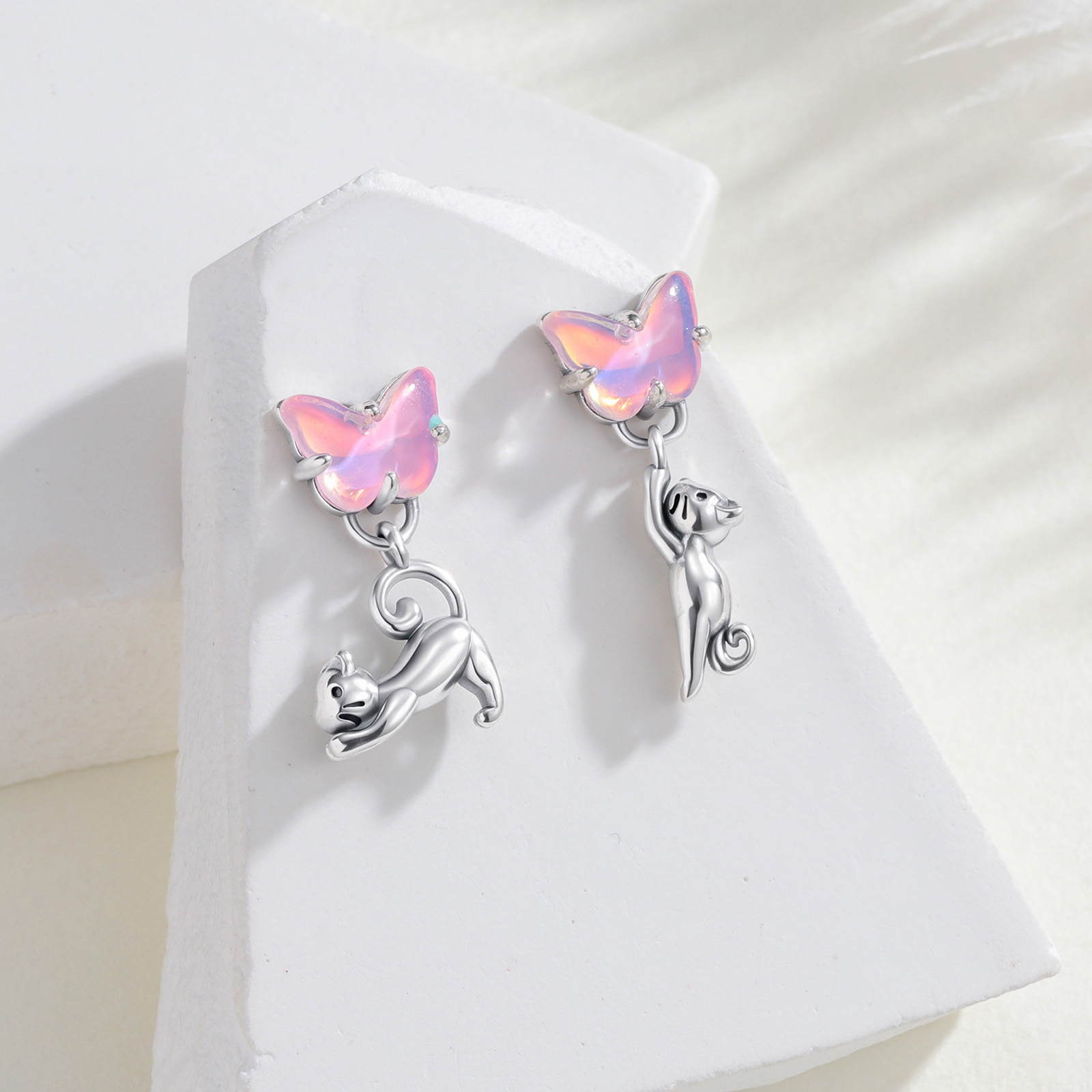 Orecchini asimmetrici in argen - Opal Earrings Dangle recensione e prezzo