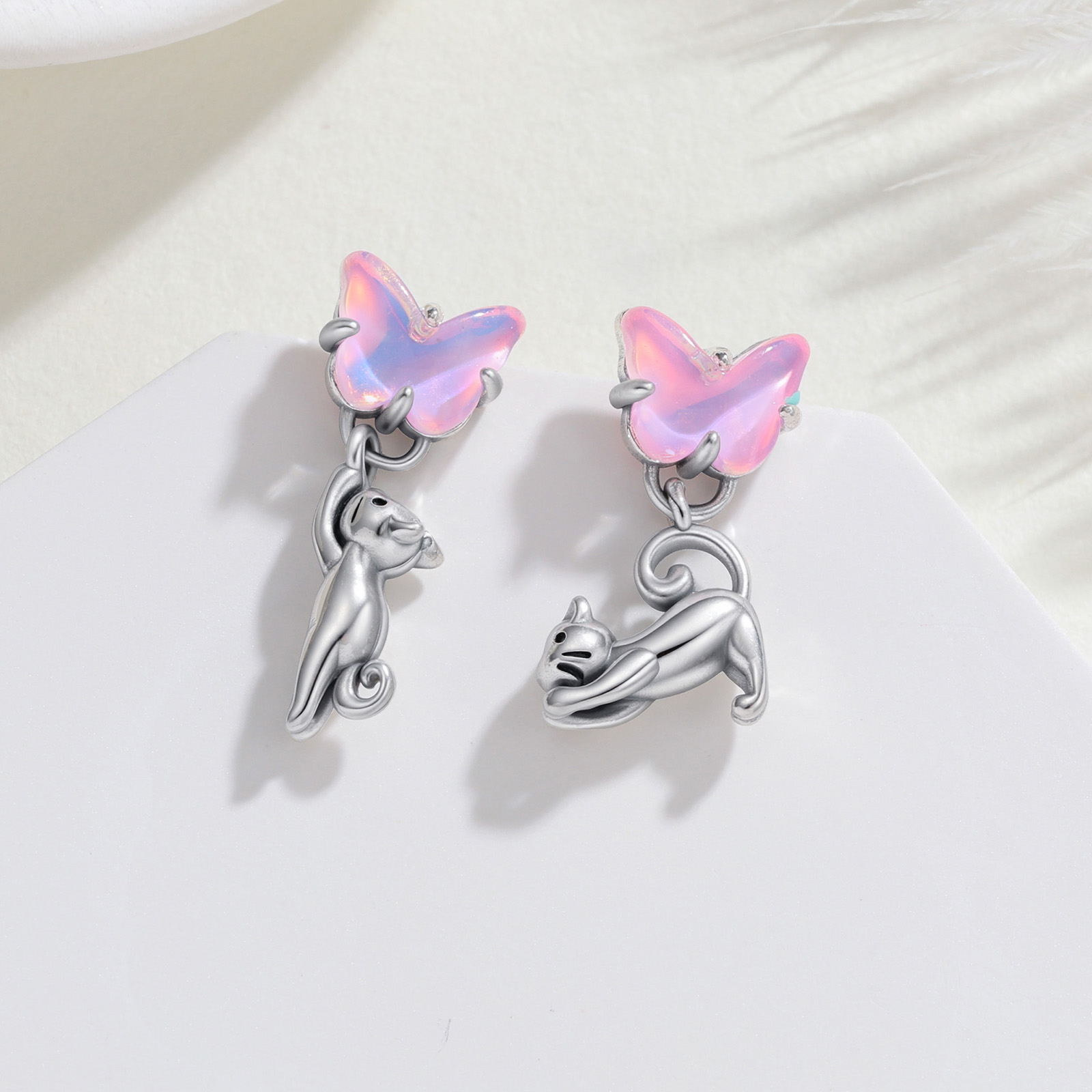 Orecchini asimmetrici in argen - Opal Earrings Dangle recensione e prezzo